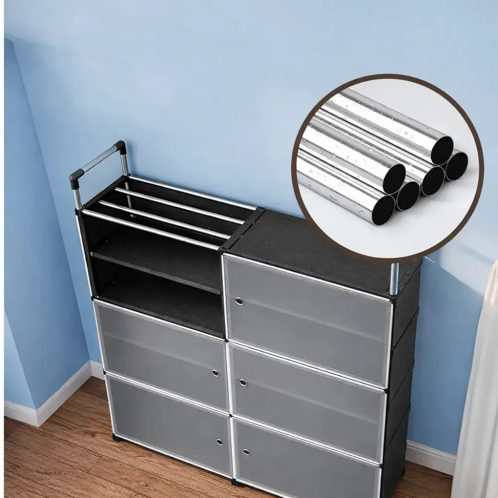 Шкаф для обуви / Закрытый стеллаж / Органайзер для одежды MPXG06S 110 х 81 x 29 см Коломия - фото 2