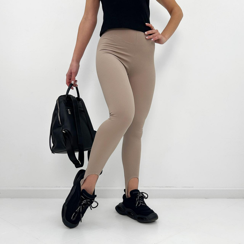 Трикотажные лосины рубчик со штрипками Toffee Киев - изображение 4