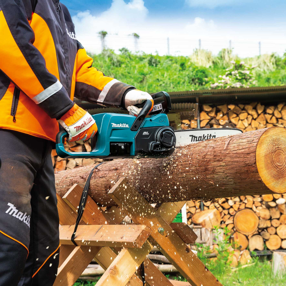 Професійна акумуляторна ланцюгова пила MAKITA DUC357RT : з АКБ 18V 5 Ah, шина 35 см, вага 4.2 кг Київ - фото 9