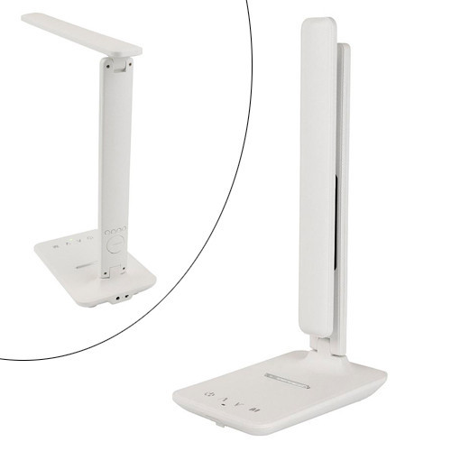 Настільна лампа з бездротовою зарядкою, годинником і будильником Київ - фото 9