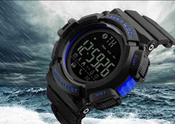Спортивний смарт годинник Skmei 1245 Крокомір Bluetooth Чорні Вінниця
