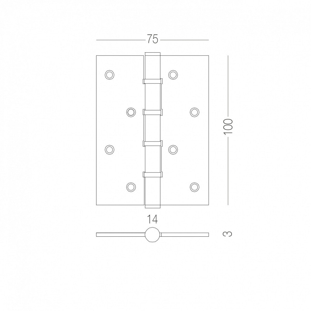 ЗАВИСА ДЛЯ ДВЕРЕЙ УНИВЕРСАЛЬНАЯ РАЗБОРНАЯ HE-100 WHITE БИЛА Киев - изображение 2
