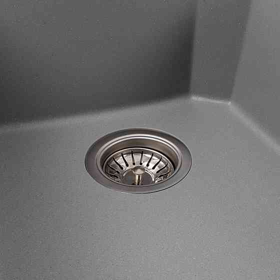 Мийка гранітна сірий металік VALESO 7950 VIATRIX (дві чаші, матова) Коломия