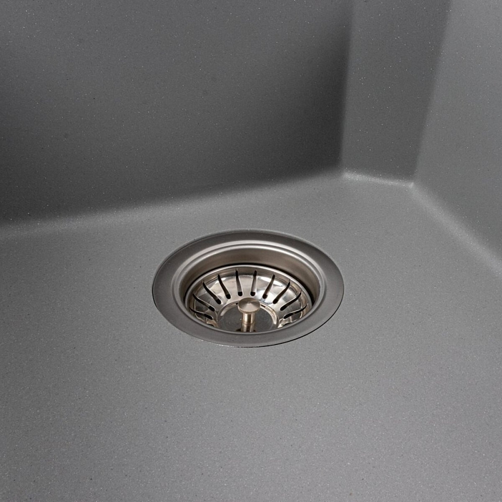 Мийка гранітна сірий металік VALESO 7950 VIATRIX (дві чаші, матова) Коломия - фото 6