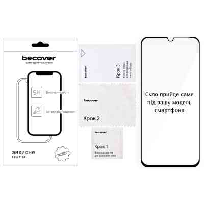 Скло захисне BeCover Poco C85 4G Black (714366) Вінниця