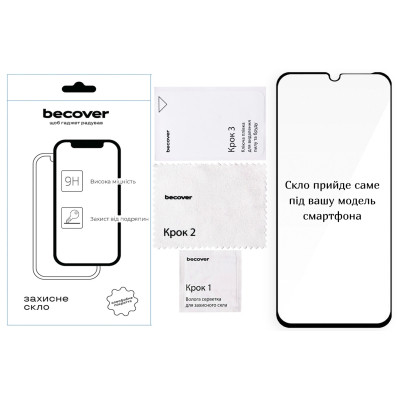 Скло захисне BeCover Poco C85 4G Black (714366) Вінниця - фото 2
