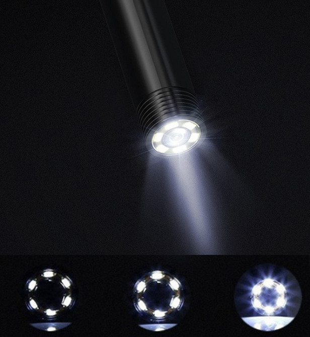 Эндоскоп - инспекционная камера с кабелем 5 метров и 4 насадками Bigstren (19376) Нововолынск - изображение 9