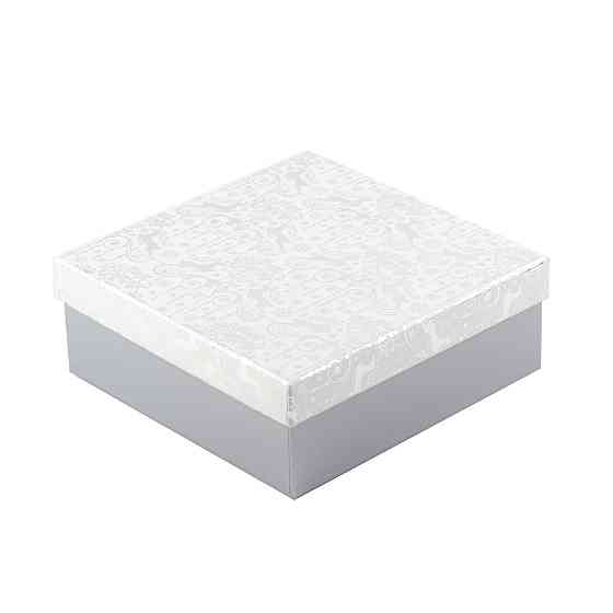 Коробка подарункова "Silver" 18 х 18 х 8 см Рівне