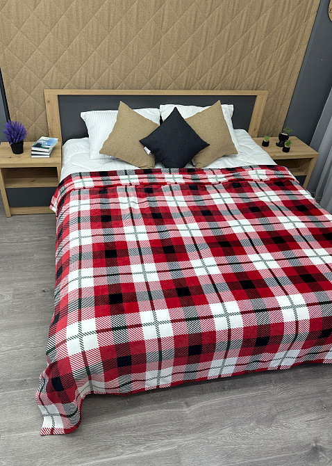 Плед-покривало Decorator WellSoft 200х220 см Клітинка Різнобарвний (87-276) Київ - фото 5