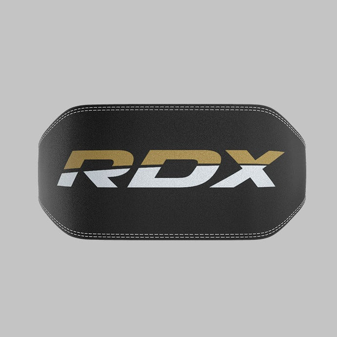 Пояс для важкої атлетики RDX 6 шкіряний Black Gold L Каменское - изображение 9
