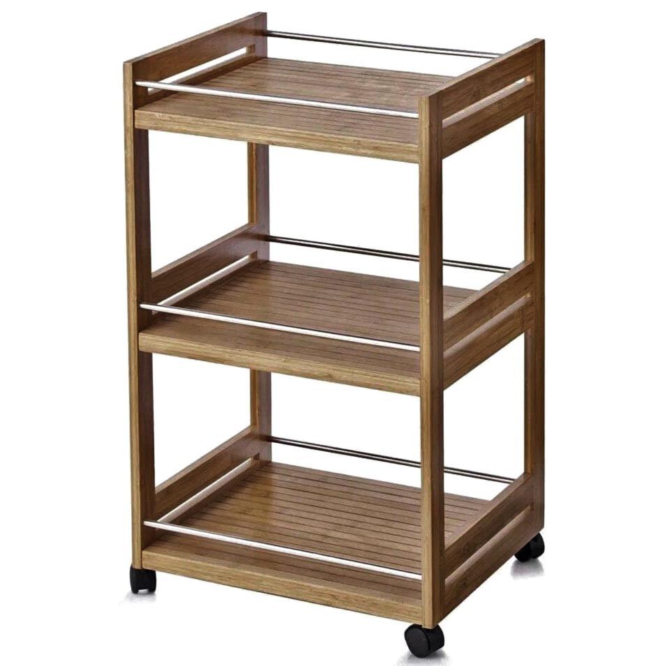 Етажерка для ванної на коліщатах "Гарбер" кориця Миколаїв - фото 1