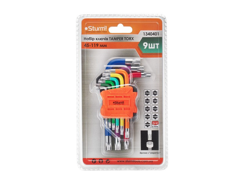 Набір ключів TAMPER TORX (45-119 мм), 9 шт Sturm 1340401 (зчитувати опис) Рівне - фото 1