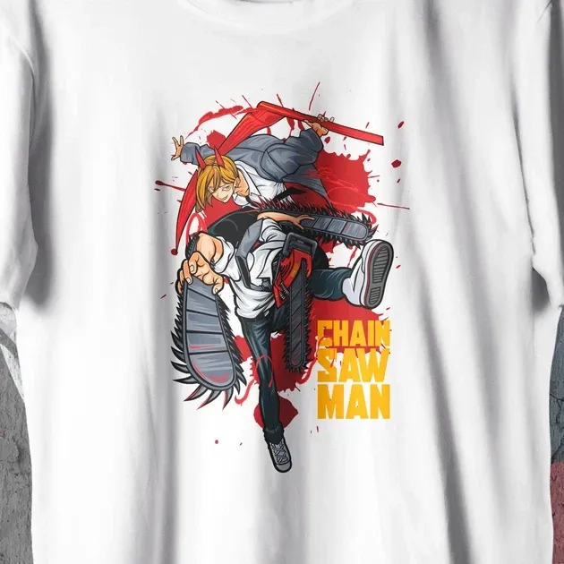 Футболка для подростка мальчика с принтом Человек Бензопила Денджи і Пауер WE Размер 160 Anime10475 Днепр - изображение 4