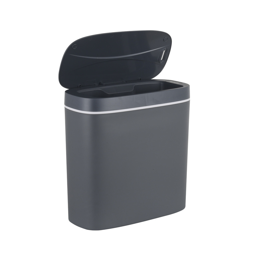 Овальное сенсорное мусорное ведро Mixxus Flat-TC0109 графит 9 л Харьков - изображение 19