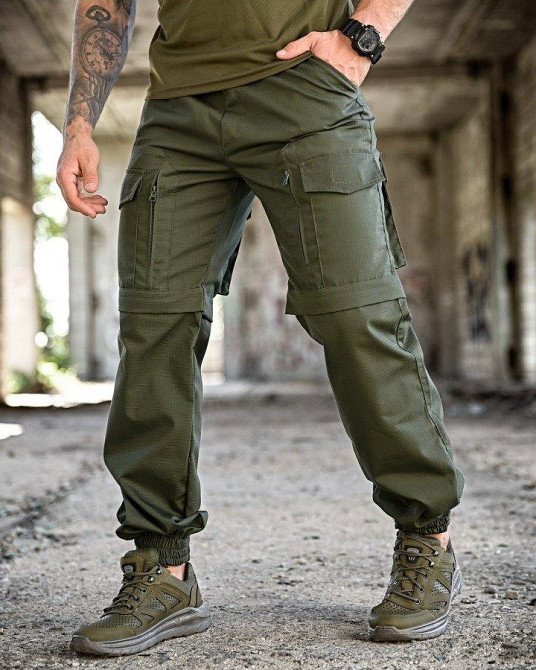 Тактичні штани шорти джогери MINISTERIUM олива ПП7807 Одеса - фото 2