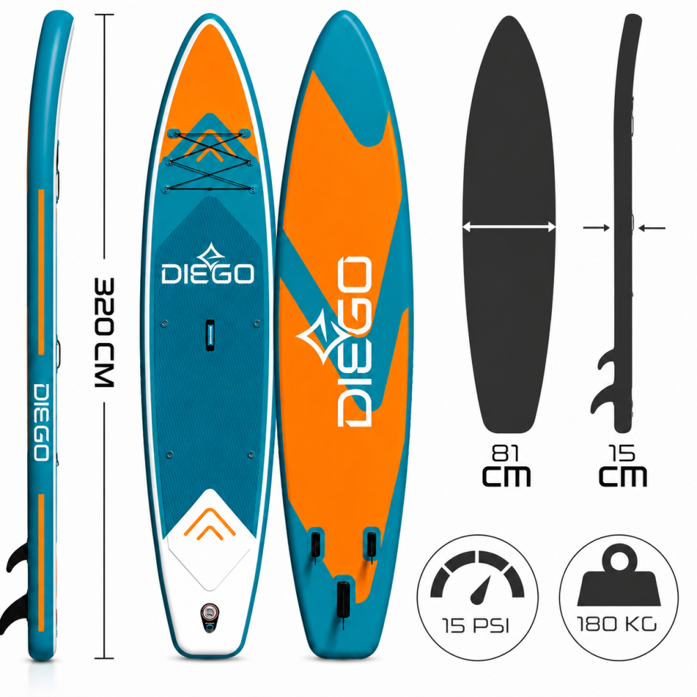 Надувна SUP-дошка для плавання 320см Diego Київ - фото 2