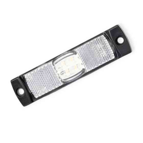 Ліхтар прямокутний. білий 130х32мм FT-017 B LED (12 24v) маркерн. Мукачево