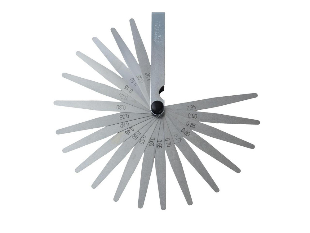 Щуп для регулювання зазорів "GEKO" з 20 шаблонами (0,05 - 1,00 мм) Киев - изображение 1