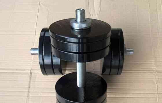 Гантелі набірні 2 по 20 кг Гантелі, гирі, штанги та диски металеві з порошковим фарбуванням Київ