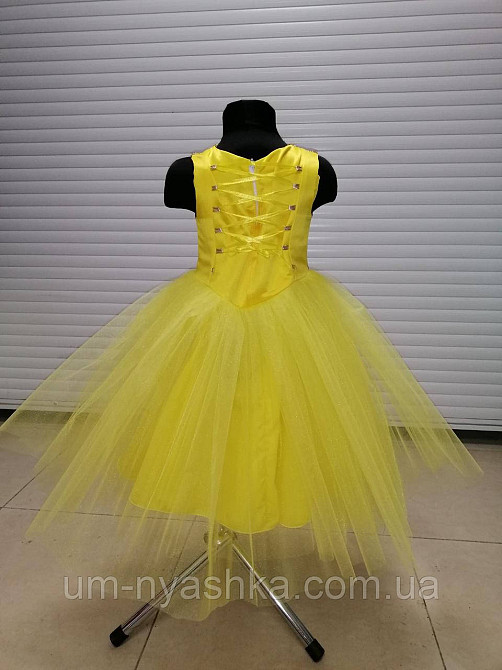 Желтое нарядное платье на девочку Солнышко Детские нарядные платья с блестками Кривой Рог - изображение 3