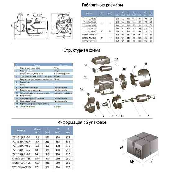 Насос вихровий 1.1кВт Hmax 85м Qmax 70л/хв LEO 3.0 APm110 (775136) Рівне