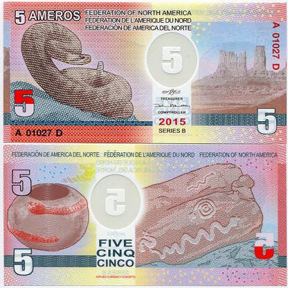 North America Северная Америка - 5 Ameros 2015 UNC Полтава - изображение 1