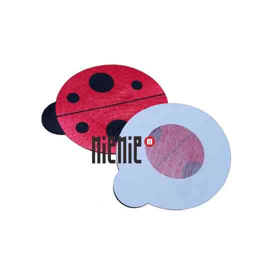 Наклейки на грудь Божьи коровки 60 на 75 мм красно-черный Киев