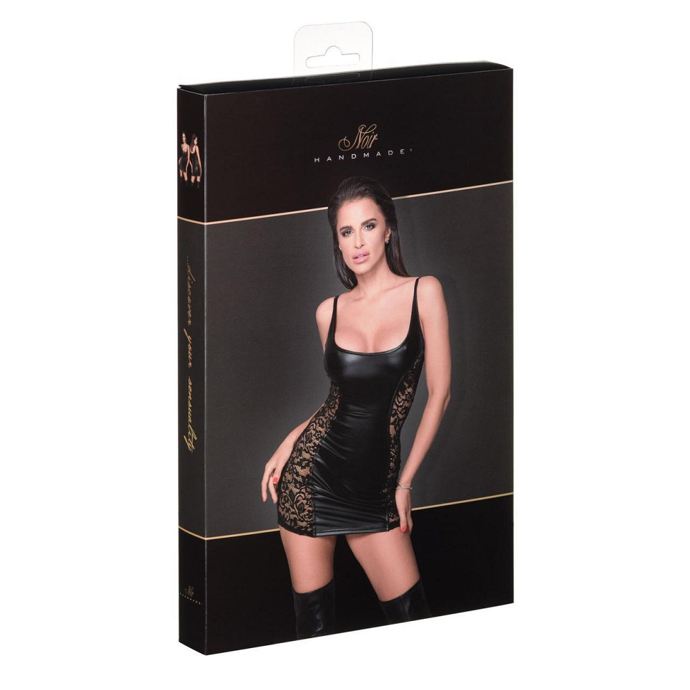 Сукня з мереживними вставками Noir Handmade F229 Powerwetlook dress with lace inserts, M Sex Aura Київ - фото 4