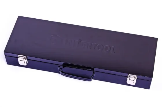 Набір голівок 3/4, 6-г. 21 ед. Intertool Storm 19-50мм з трещетою, триудлін., коміром в мет.чмоодом Вінниця