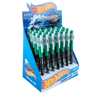 Ручка масляна Kite Hot Wheels, синя (HW23-033) Вінниця - фото 2