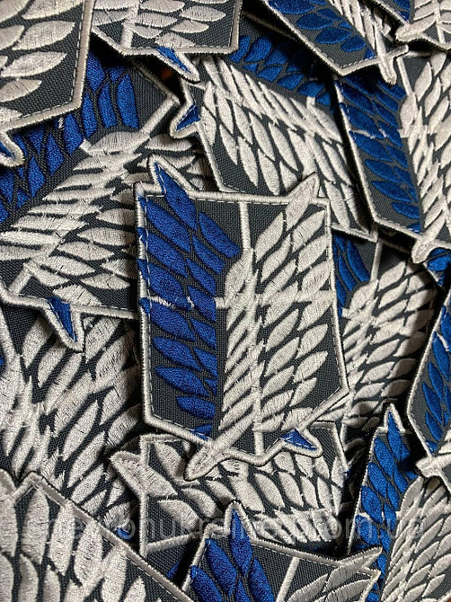 Шеврон Легион разведки. Атака титанов (Форма контурная. На липучке) Размер 9x7см Киев - изображение 7