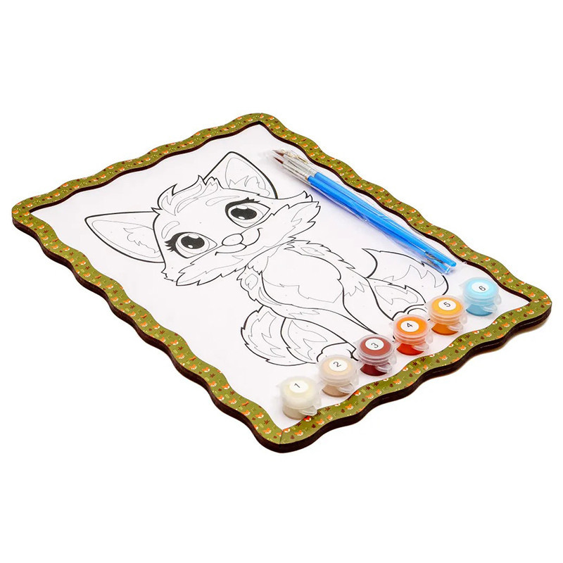 Дитячий набір для розпису по дереву "Лисичка" Puz-22959 формат А4 Вінниця - фото 2