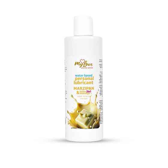 2в1 лубрикант та масажний гель - MyLove Aroma Series Intim&Massage Marzipan, 300 мл Sex Aura Київ