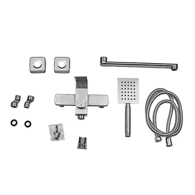 Змішувач для ванни Armata Kub-006 Euro з нержавіючої сталі CH6492 Харків - фото 7