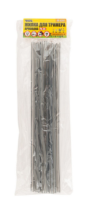 MASTERTOOL Жилка для тримера MASTERTOOL КВАДРАТ АРМОВАНИЙ у відрізках 30 см 2,70 мм набір 50 шт Киев - изображение 4