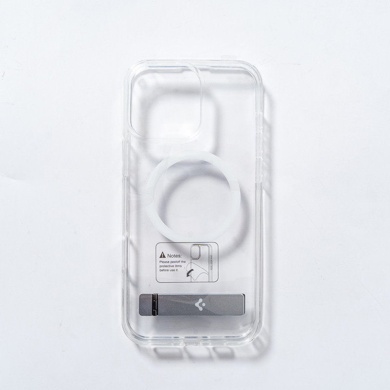 Чохол Spigen AAA Magnetic Clear Stand for Apple iPhone 16 Transparent Киев - изображение 4