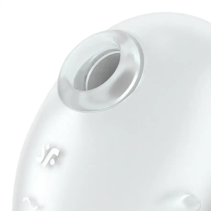 Вакуумний кліторальний стимулятор із вібрацією Satisfyer Cutie Ghost White Львів - фото 4