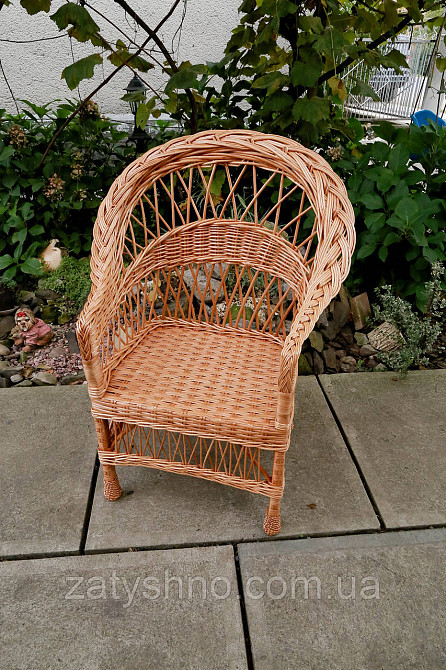 Плетене крісло з лози топ продаж Київ - фото 5