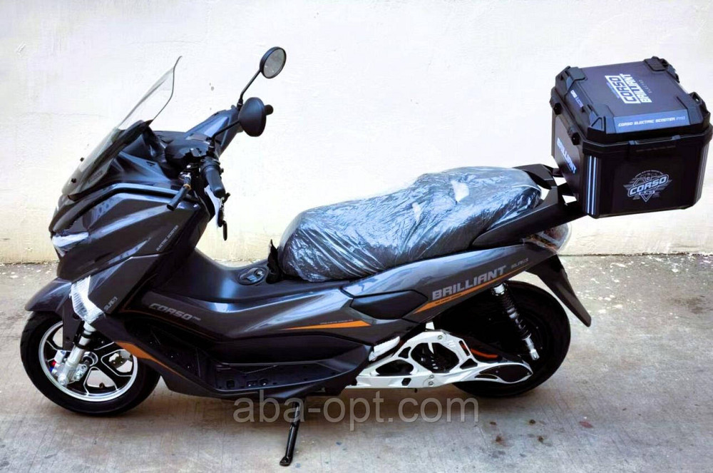 Електричний скутер Corso Brilliant 2000W-72V-32Ah Шини:120/70-12" +1 ЯЩИК БАГАЖНИК купити дешево Україна Одеса - фото 9