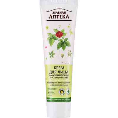 Крем для обличчя Зелена Аптека Омолоджувальний проти зморшок 100 мл (4823015907005) Вінниця