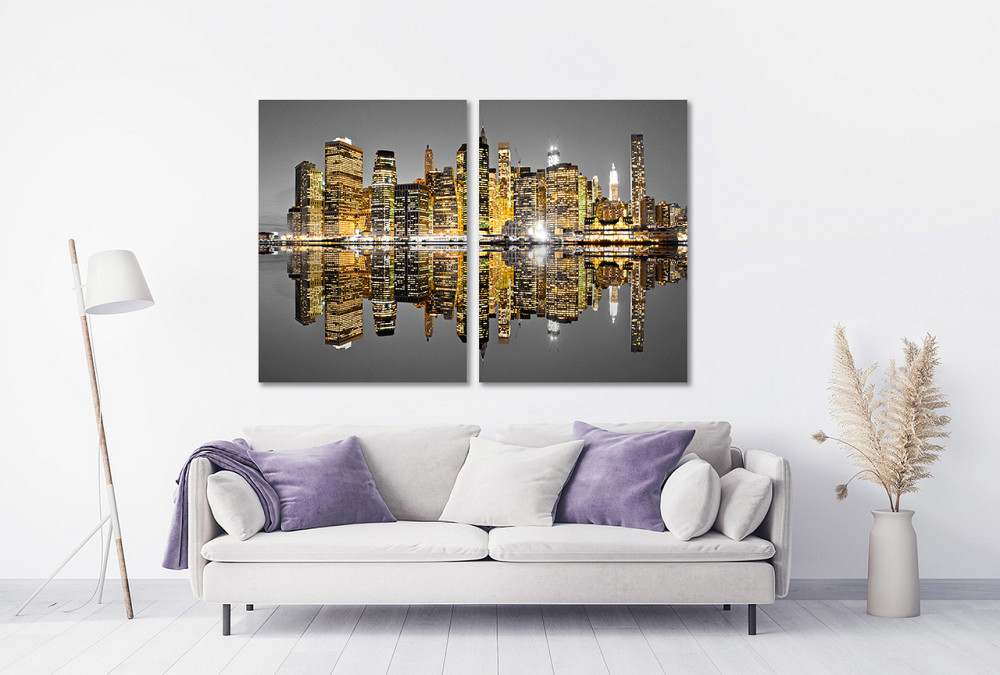 Модульная картина в гостиную / спальню   Місто  TLV-2_094 120х170  см Киев - изображение 2