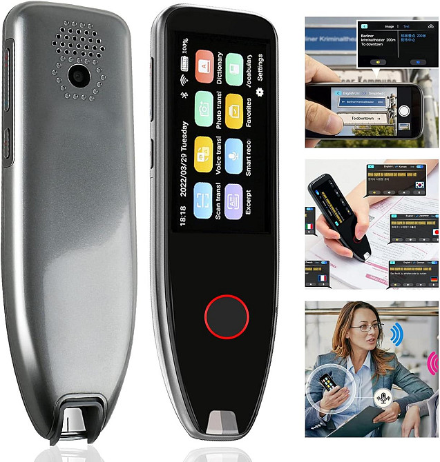 Ручка-переводчик сканирующая с LCD-экраном озвучиванием текста онлайн оффлайн переводом 113 языков портативный Киев - изображение 1