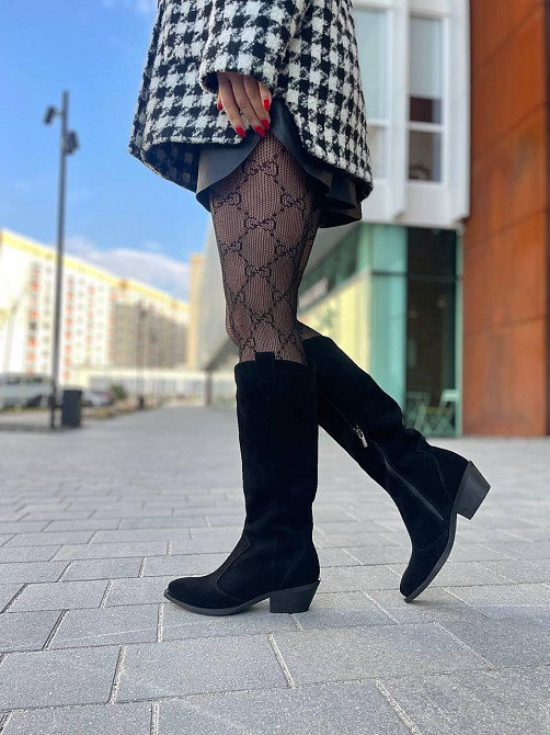 Edan Instruments Чоботи жіночі EDAN K/B чорні (осінь-весна, замша натуральна) (6061) 37 Коломия - фото 4