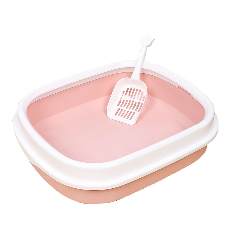 Туалет лоток для кошек с лопаткой Taotaopets 225501 46*38*13 см Pink Киев - изображение 2