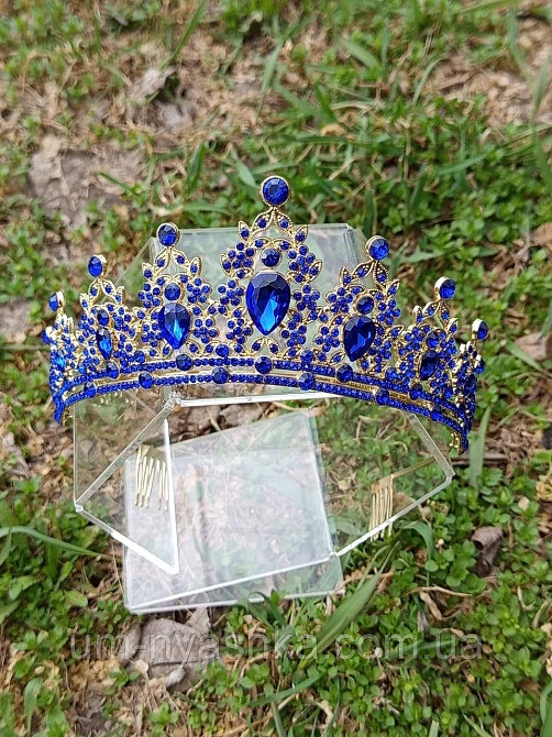 Діадема на обручі Корона з кольоровими камнями Кривий Ріг - фото 10