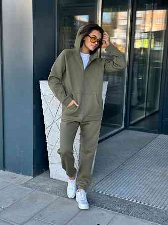 Костюм женский теплый на флисе Хаки 50/52 Харьков