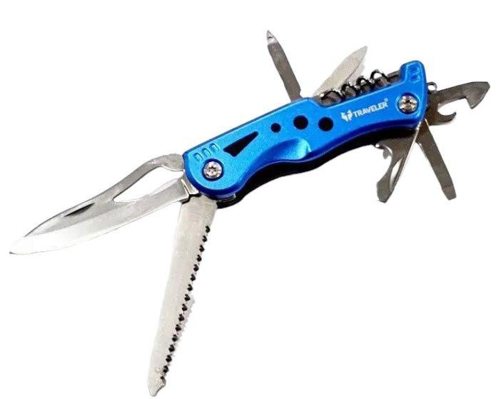 Мультитул швейцарский нож Traveler M307 с фонариком Днепр - изображение 4