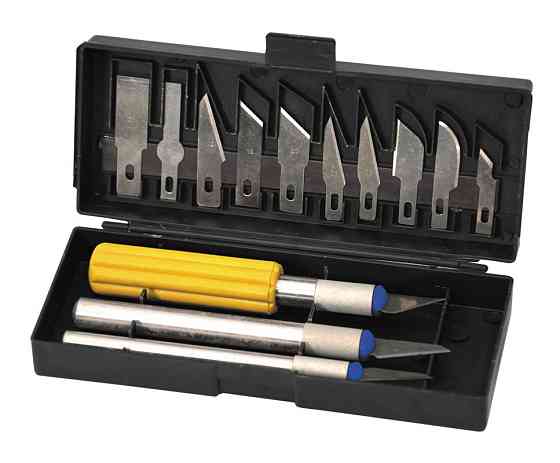 Скальпелі для вирізування MASTERTOOL набір 13 шт 17-1013 Коломия