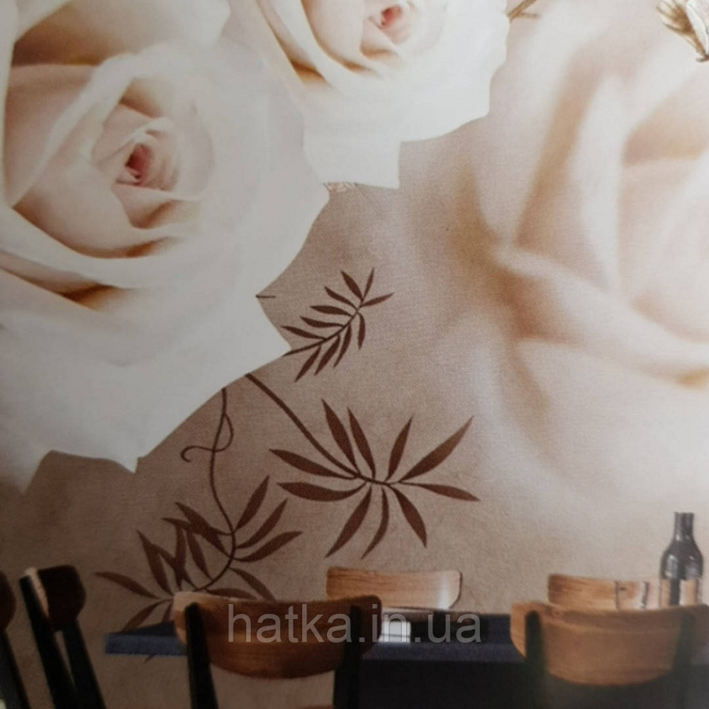 Шпалери вінілові на флізелін квіти троянди Київ - фото 2