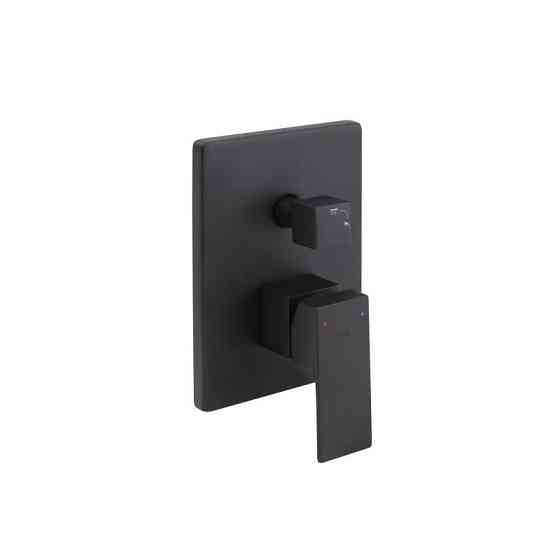 Душевая система Qtap Aquarius скрытого монтажа на два потребителя QTAQA64103NGB Black Matt, латунь Харьков